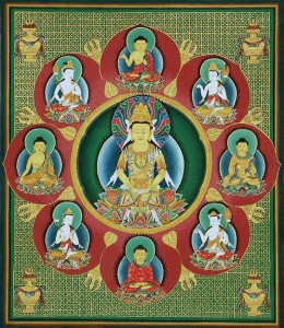 Lotus central du mandala Shingon de la matrice